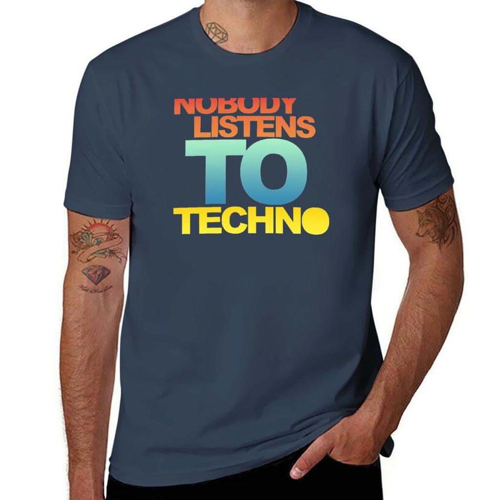 Niemand hört Techno T-Shirt Feuchtigkeitsableitendes Sport-T-Shirt