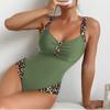 Sexy Bikinis 2024 Woman One Piece Leopard Splice Swimsuit Summer Swimwear Bikini Set Brazilian Bathing Suit Beach Wear Biquinis