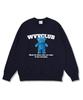 Wibelibellyu Value Bear Oversized Double-Sided Sweatshirt Navy