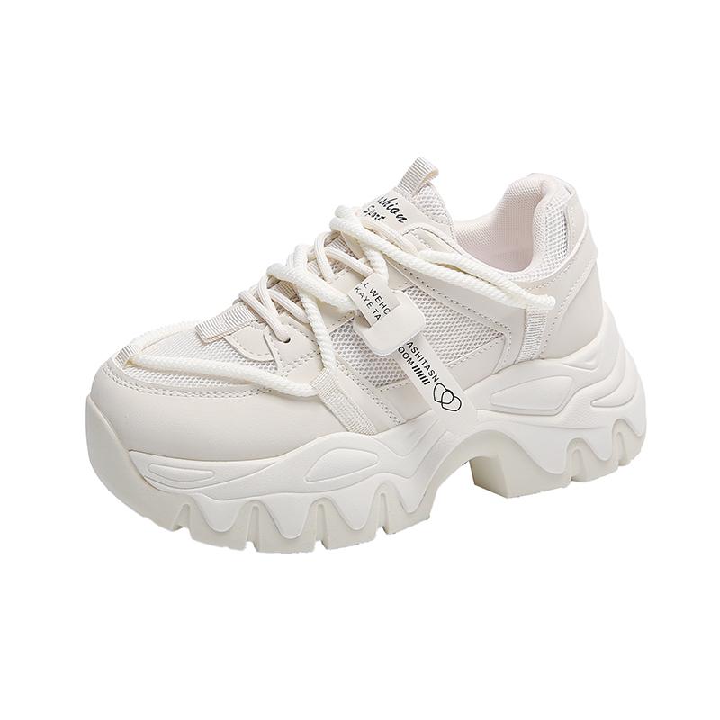 Fashion New Fashion Women Sneakers Height Increasing Platform Casual Dad Shoes Spring Thick Sole Breathable Sport Womens Shoes