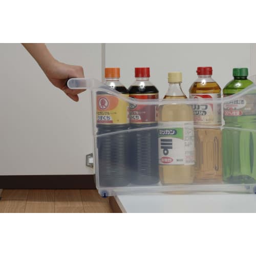 Inomata Chemical Under-Sink Storage with Casters, Clear, 1230