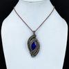 Lapis Lazuli Pendant Handmade Gemstone Jewelry, 999 Copper Wire Wrapped Pendant ,Unique Design Jewelry Pendant