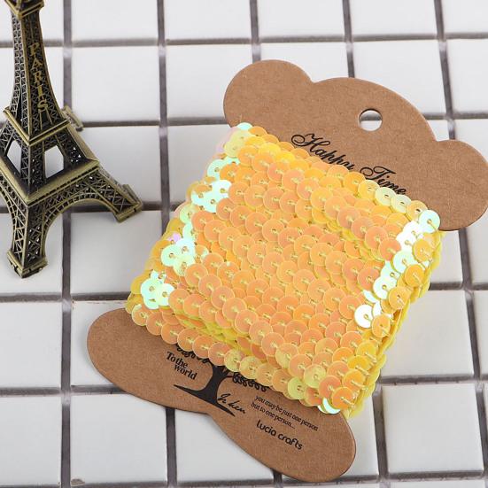 1 Ρολό Κορδέλα με Πούλιες Γυαλιστερή Κόψιμο 10 Γιαρδές Ραπτική Χειροτεχνίες Πούλιες DIY Κορδέλα Ύφασμα Αξεσουάρ