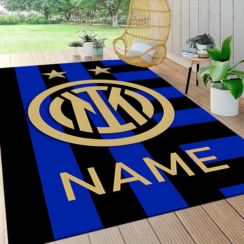 Custom Name Manchester City Crest Carpet Rug Customizable Soft Washable Anti-Slip Home Living Room Sofa Mats Personalized Rug. 0909237