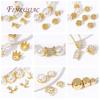 18K Gold Plated 12/16MM Large Beads Caps Filigree Bead Cap High Quality Jewelry Beads Cap DIY Handmade Jewelry Accessories
