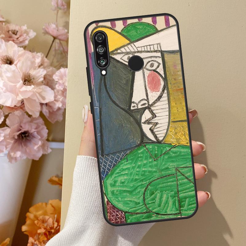 Painting Picasso Abstract Art For Huawei Nova 12i 8i 11i 12s 9 10 SE Y60 Y70 Y90 Y72 Y73 Y61 Y91 P60 Pro P30 P40 Lite Case