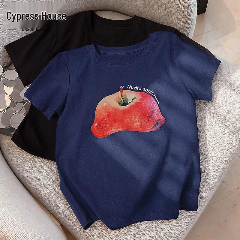 

Women s Summer Fruit Print Short Sleeve T-Shirt S