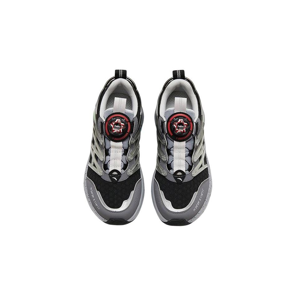 Anta Antiskid Wear-Resistant Low-Top Running Shoes Kids Sneakers Black Gray Blue 312325572-1