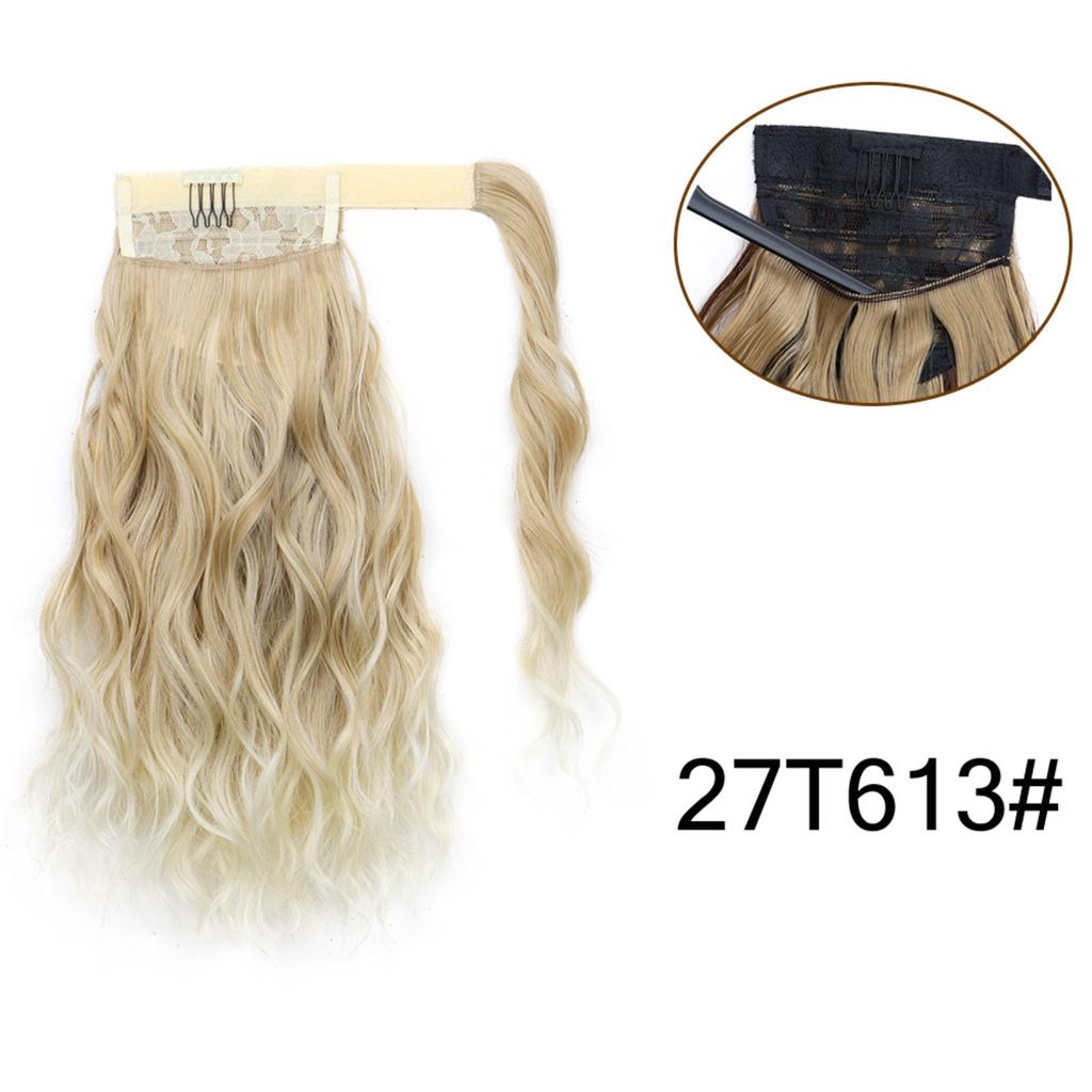 Ponytail Hair Extensions 14 Inch Curly Wavy Ponytail Hair Pieces For Women Girls Wrap Around Ponytail