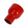 X AUTOHAUX 1 Pcs Inner Diameter 51-89mm/2.01"-3.50" Length 127mm/5.00" 0 Degree Red Silicone Hose