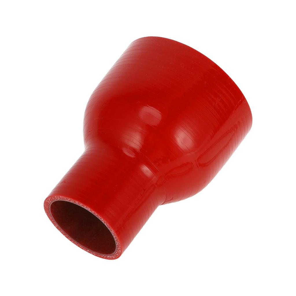 X AUTOHAUX 1 Pcs Inner Diameter 51-89mm/2.01"-3.50" Length 127mm/5.00" 0 Degree Red Silicone Hose