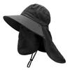 Lightweight Summer Hat Breathable Mesh Bucket Hat 360-Degree Sunshade Fisherman with Detachable Face