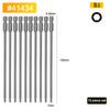 BESTIR 10pcs Hexagon Screwdriver Bit Set 1.5mm-6mm Alloy Steel Single Head Magnetic 1/4" Hex Shank Pneumatic Hexagon Batch Head
