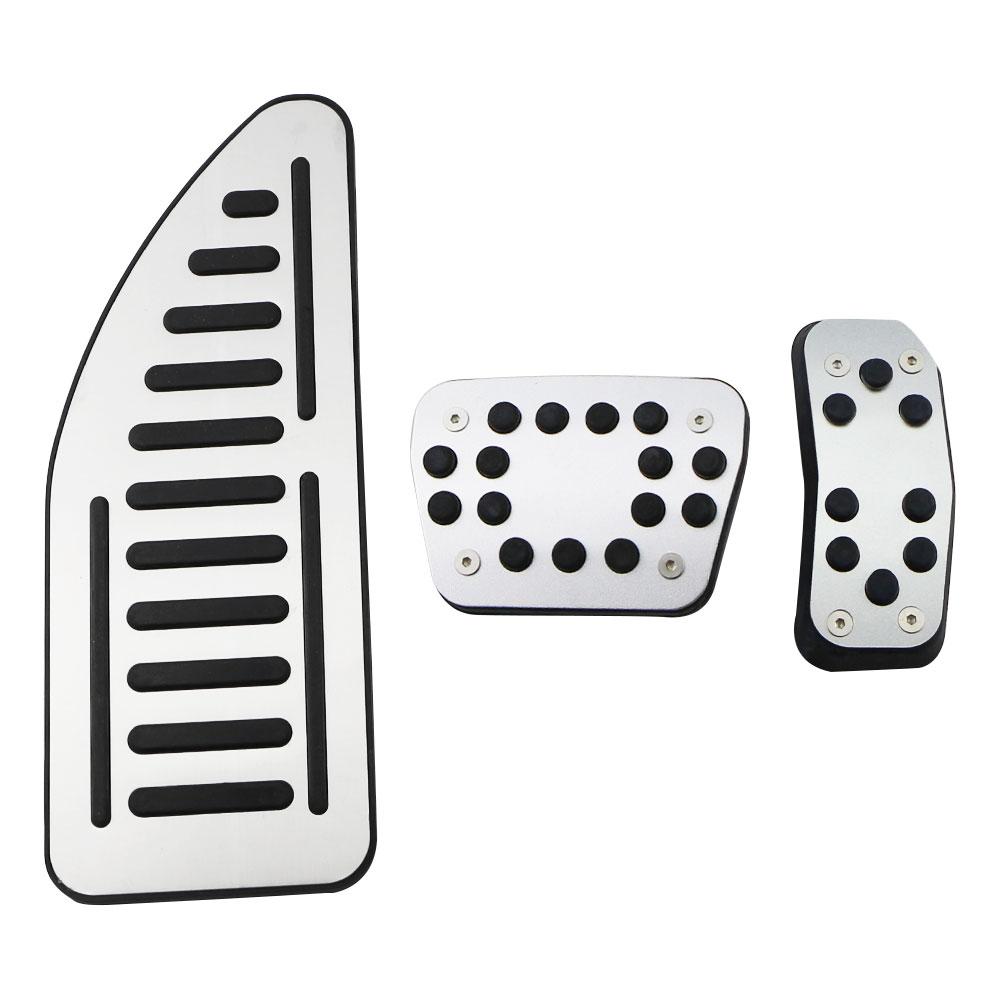 Car Pedal Cover for Ford Fiesta MK7 2009 - 2015 Ecosport 2012 - 2017 LHD Accelerator Gas Pedals Pads Aluminium Alloy Rubber