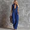 Neuer Damen Retro Hoodie V-Ausschnitt Reißverschluss Overall