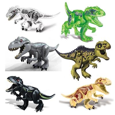 28CM Riesige Raptor Carnotaurus Bausteine Dinosaurier Ziegel Tyrannosaurus T-Rex Montieren Kinder Spielzeug Kinder Geschenk Weihnachten Geschenke