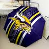 Vikings Team Spirit Umbrella Folding Umbrella, Automatic Umbrella 8-Frame for Travel, Camping Use Gift for Halloween Christmas