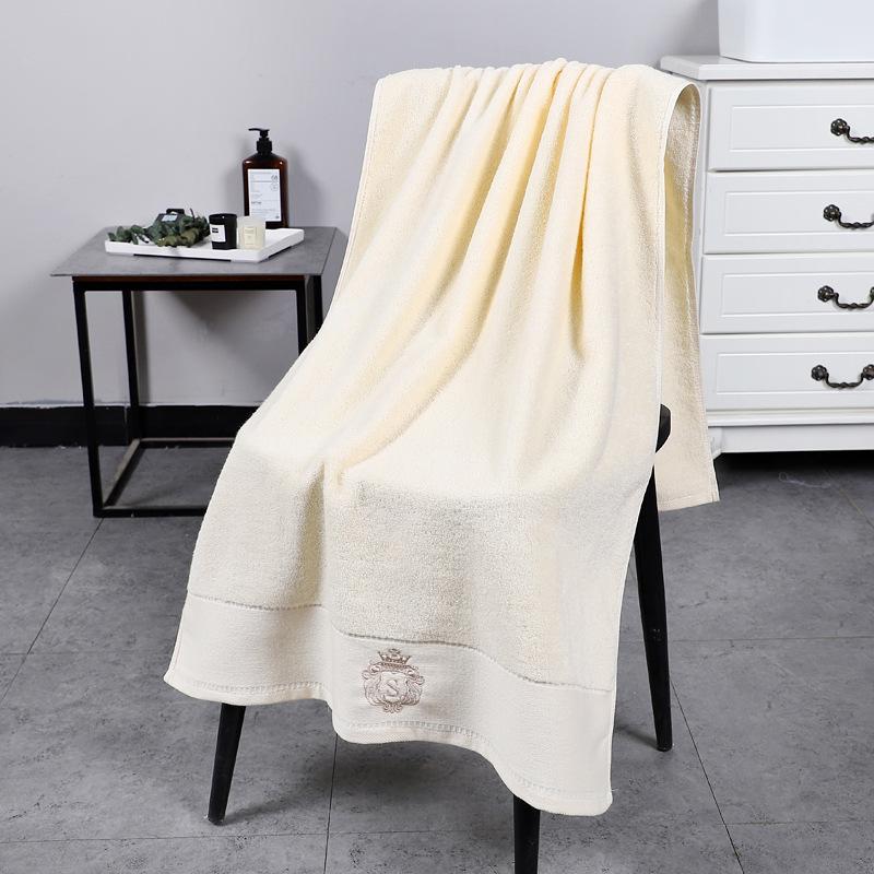 Cotton Luxury Thick Bath Face Towel Crown Embroidery Five Star Hotel Quick-Dry Bath Towels Set Adult Home Bathroom Toalha Toalla