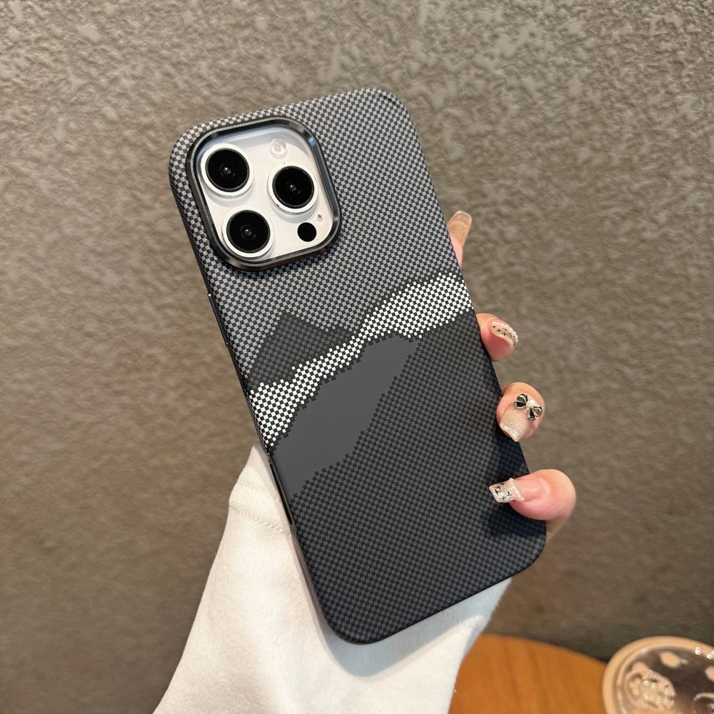 Carbon Fiber PC Armor For Magsafe Case For iPhone 17 Air 16 15 14 Plus 13 12 Pro Max 11 Magnetic Wireless Charging Cover