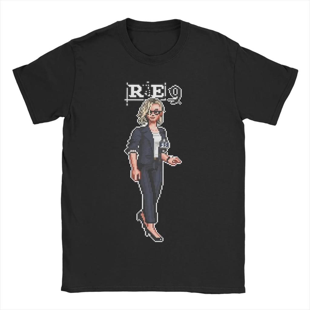 Resident Evil Leon Partner Chibi Style Unisex TShirt Cotton Casual Short Sleeve Gaming Tee Comfortable Tshirts