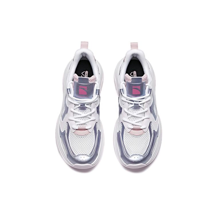 Anta Sports Low-Top Dad Shoes Women Sneakers Gray Purple 922027033-1