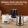Coffee Milk Frother Jug Temperature Sensing Patch Stainless Steel Accurate Scale Volume Control Advanced Professional CoffeeTool