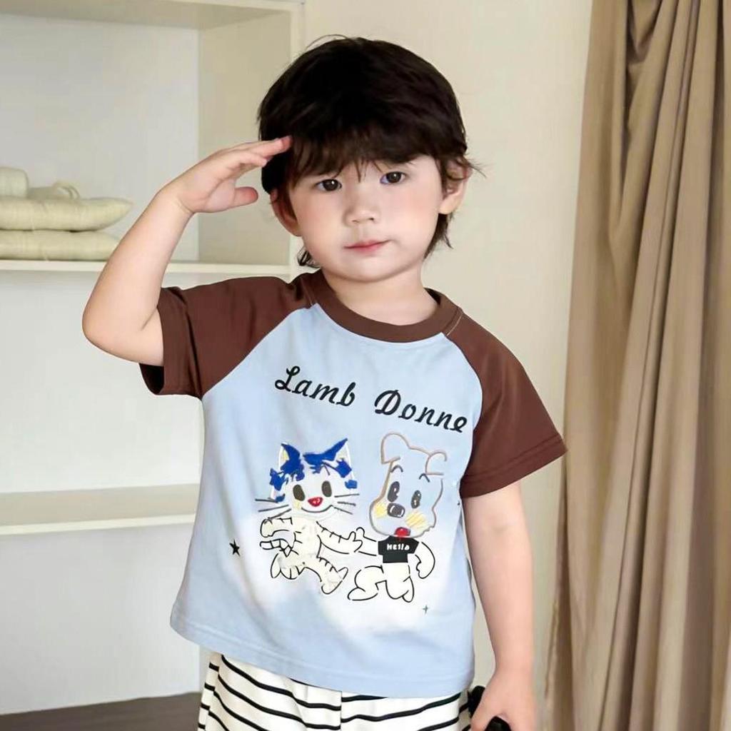 2026 Summer Cartoon Kids' Short-Sleeve Two-Piece Set
