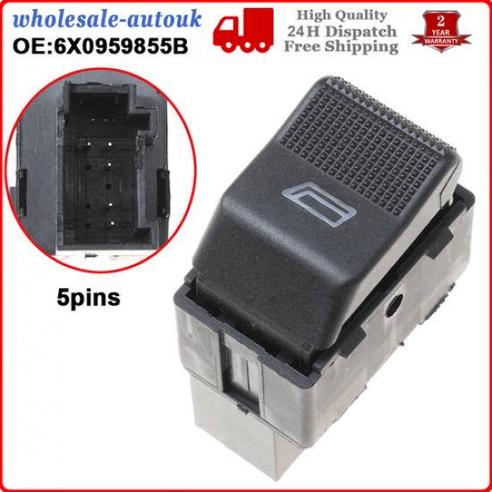 2pcs Electric Window Press Button Switch For VW Polo 6N2 1999-2001 6X0959855B