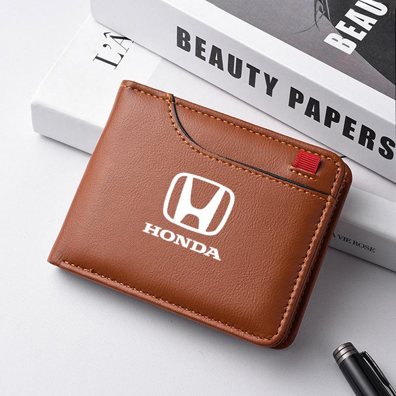 Car Driving Document ID Card Men's Short Wallet For Honda CBR 125R 954 600 650F 650R 1100XX 1000F CBR 600RR 1000RR EB1