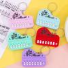 Mini Playable Piano Keychain Music Toy - Portable Electronic Organ Fidget Stress Relief Key Ring Bag Decoration Ornament Gift
