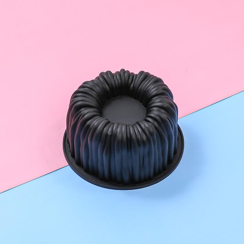 Coil Texture Design French Mousse Cake Mold White Or Black Silicone Cake Mold Kitchen Bakeware Dessert Decorating Tools