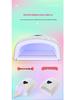 220W Rhinestone Dual Light Nail Lamp: Portable, Quick-Dry, Gel-Curing with No Blackening