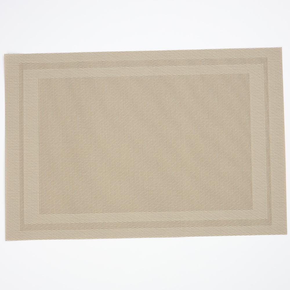 Placemats Set of 4, Heat-Resistant Woven Vinyl Placemat, Non-Slip Washable PVC Table Mat, Easy to Clean Premium Plastic Mats
