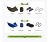 Ultralight 210T Nylon Color-Blocked Outdoor Hammock - Breathable & Double Strap Rope for Camping