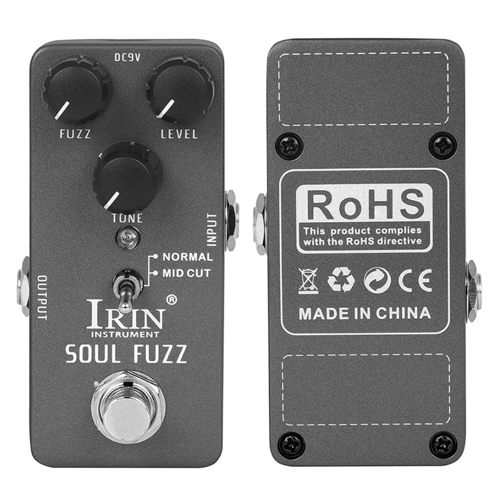 

IRIN RS-11 Soul FUZZ Guitar Effect Pedal Normal/Mid cut Mode Produces Fine Rough Sharp Granular Effect True Bypass Guitar Parts