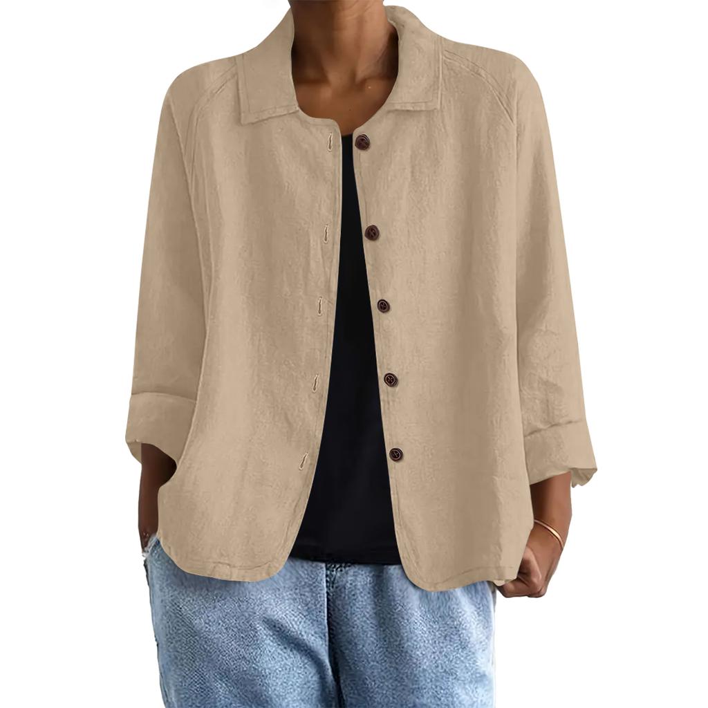 Women's Loose Fashion Collar Casual Cardigan Tops Jacket