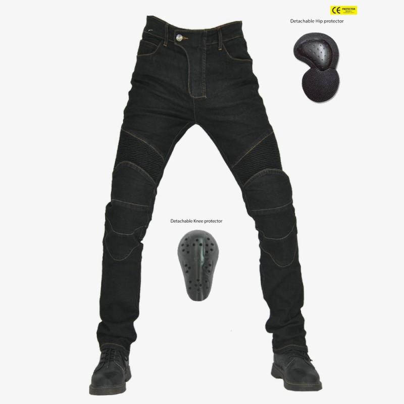 Motorcycle Riding Pants Men Women - Stretchable Protective Jeans With Built-in Armor Use