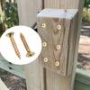 100 Self Tapping Screws In Golden Yellow Color, Easy To Install, Suitable for Outdoor Wood, Fence Yard Decoration