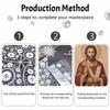 DIY 3D Pearl Diamond Painting Art Set Jesus Christ Religious Home Decor Art Set Wall Art