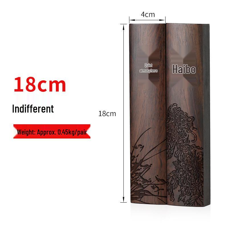 Ebony Redwood Carved Paperweight Set for Calligraphy Books