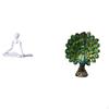 Creative Thinker Peacock Statue Decorative Figurine Abstract Sculpture Unique Animal Collection