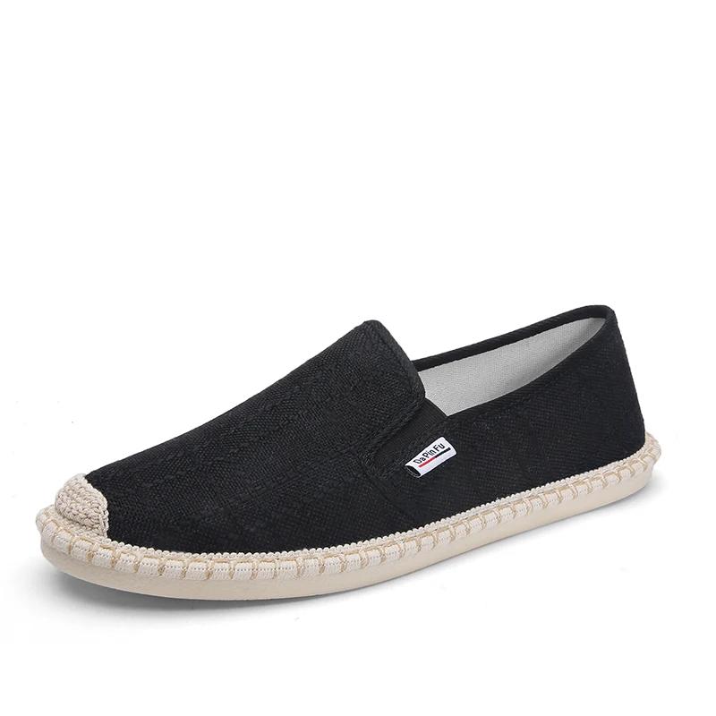 Men Loafers Soft High Quality Spring Canvas Fisherman Shoes Sneakers Men Espadrilles Trend Flats Driving Shoes Men Summer