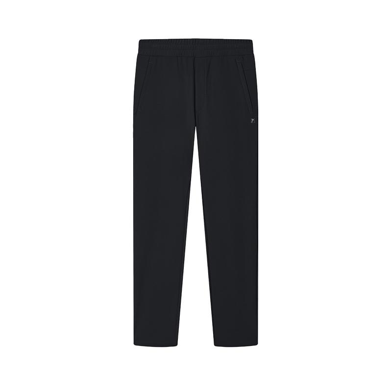 New FILA Knitted Sweatpants Men's Jet Black F11M443602FBK