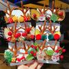 Pinza para el Pelo Colorida Orejas de Ciervo Navideñas Pinza para el Pelo Diadema Diadema de Moda para Niñas Tocado de Halloween Accesorios para el Cabello