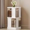 Transparent Book Shelf Rotating Bookshelf Bedroom Multifunctional Folding Storage Box Household Removable Bookcase Organizer