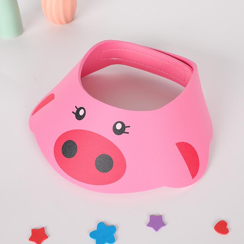 Dziecięcy Regulowany Kreskówkowy Kapelusz Szamponowy i Przeciwsłoneczny z Ochroną Uszu