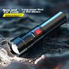 High-Intensity Flashlight with Zoom, Long-Range Ultra-Bright Outdoor Patrol Cycling Searchlight, Rechargeable Home Emergency Light for Power Outages