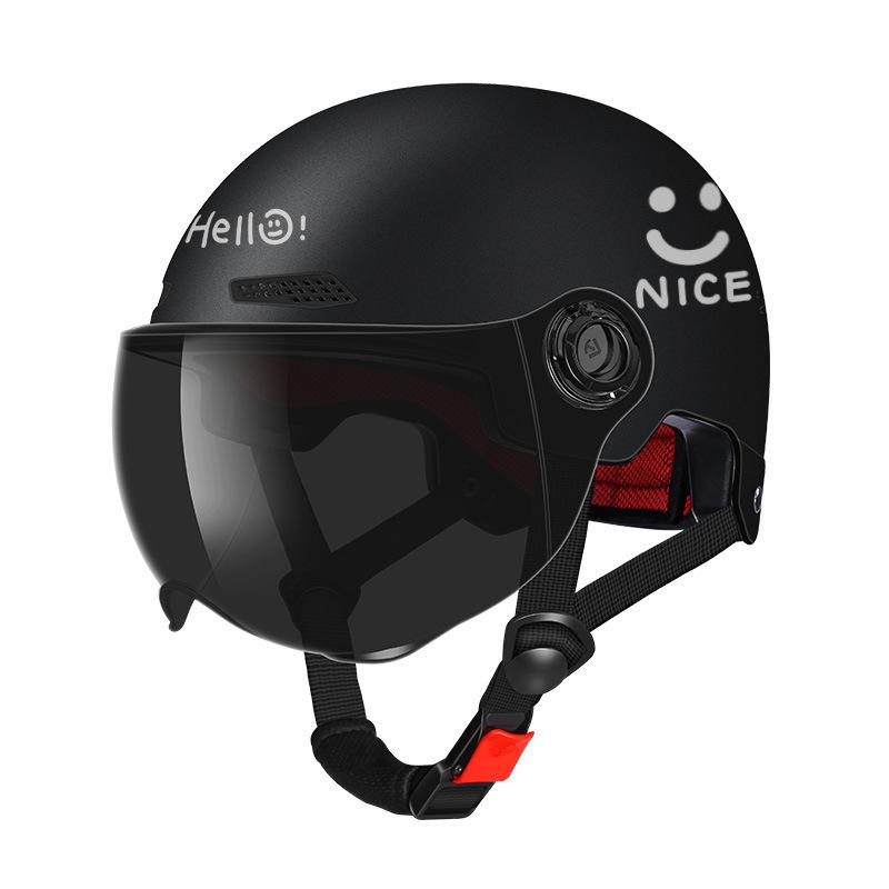 Cycling Helmet, Electric Vehicle Women's New National Standard Summer Sun Protection Motorcycle Men's Safety Helmet Summer Four Seasons Half Helmet