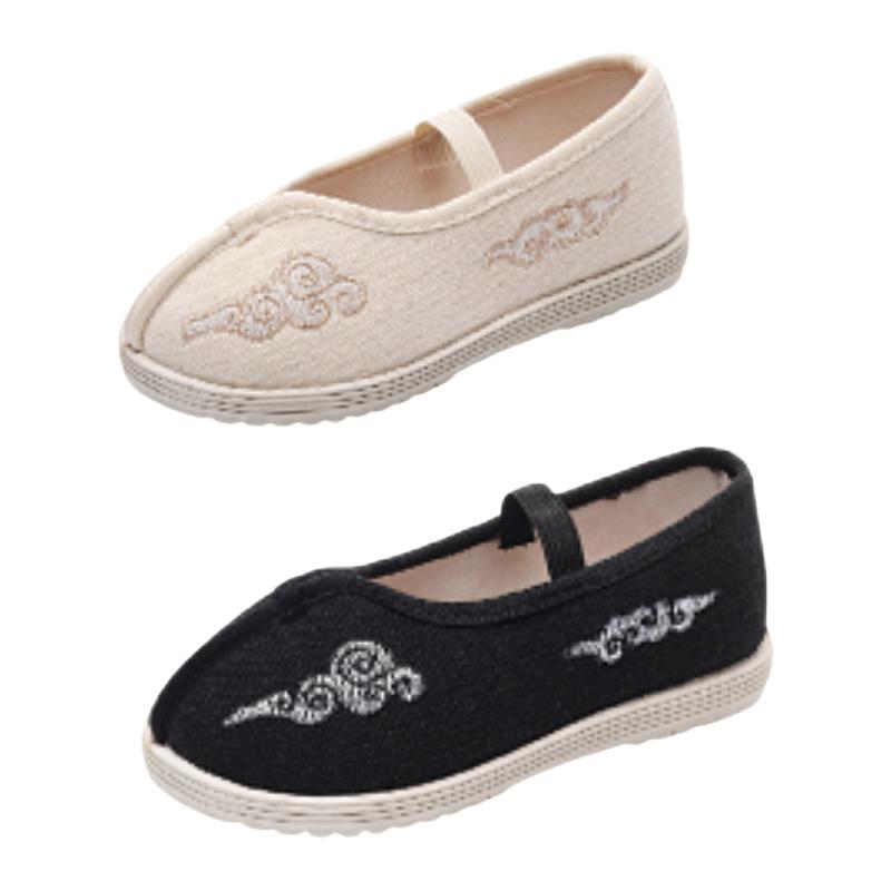 Frühling und Herbst Neue Kinder Hanfu Schuhe Antike Mädchen Bestickte Schuhe Xiangyun Jungen Antike Aufführungsschuhe