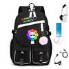 Personalized Printed USB Backpack, Large Capacity Korean Version of Trendy Primary and Secondary School Schoolbag